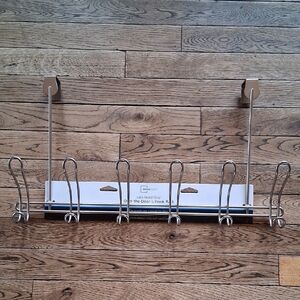 Mainstays Satin Nickel Over-Door Hook Rack